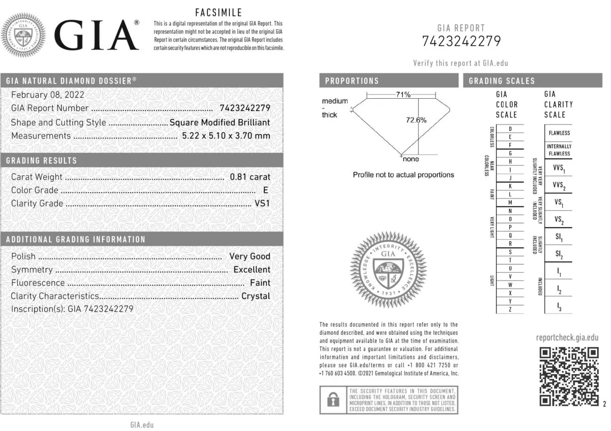 1.61CT. GIA Diamond Stud Earrings, E/F-VS1/VVS2