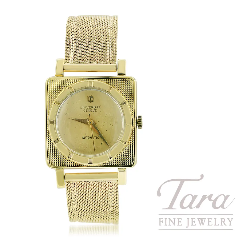 Universal Geneve 18K Yellow Gold Pre Owned Automatic Bracelet Watch