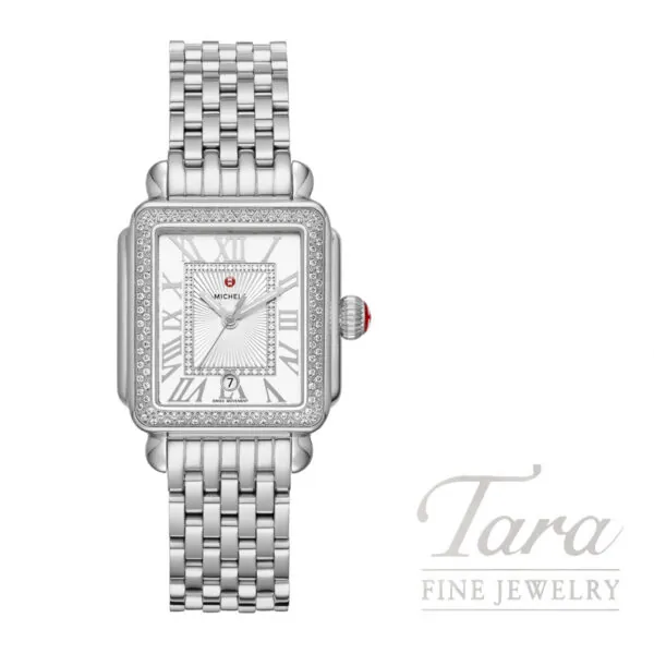 MICHELE Deco Madison Mid Stainless Diamond Watch, 31mm