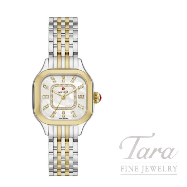 MICHELE Meggie Two-Tone 18K Gold-Plated Diamond Dial Watch, 29mm