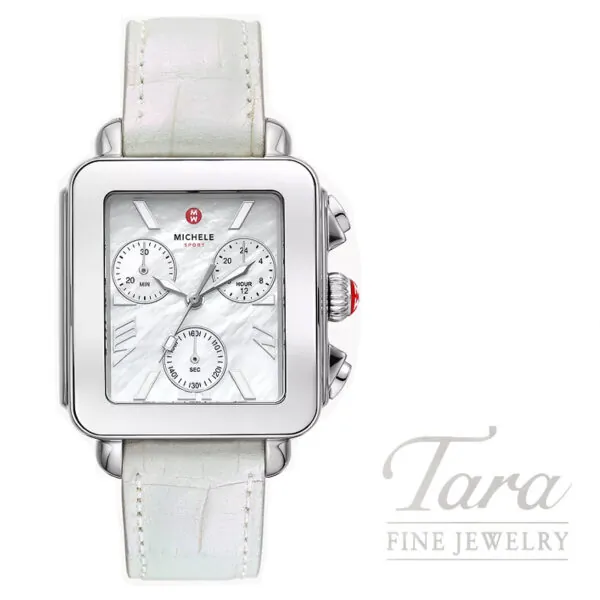 MICHELE Deco Sport Chronograph Watch, 36mm Case