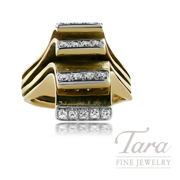 14K Yellow Gold Diamond Estate Ring .30TDW