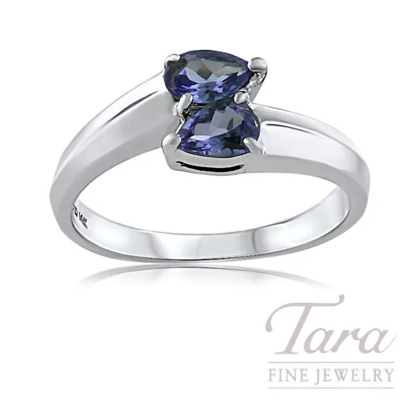 14K White Gold Tanzanite Ring .70TGW