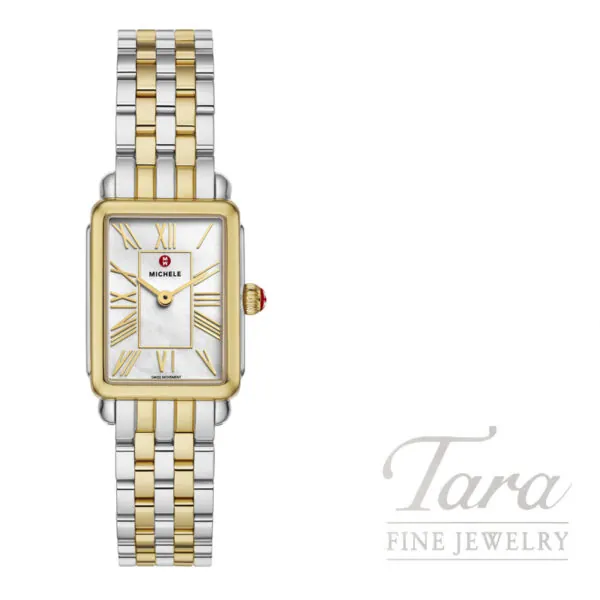 MICHELE Deco Park 18K Plated and Stainless Steel Watch, 29mm case
