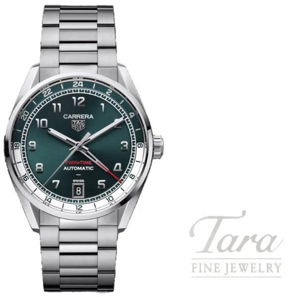 TAG Heuer Carrera Date Twin-Time Timepeice, 41MM