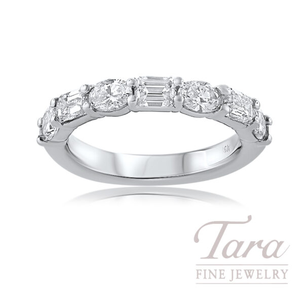 18K White Gold Diamond Band 1.59TDW, 5.3G
