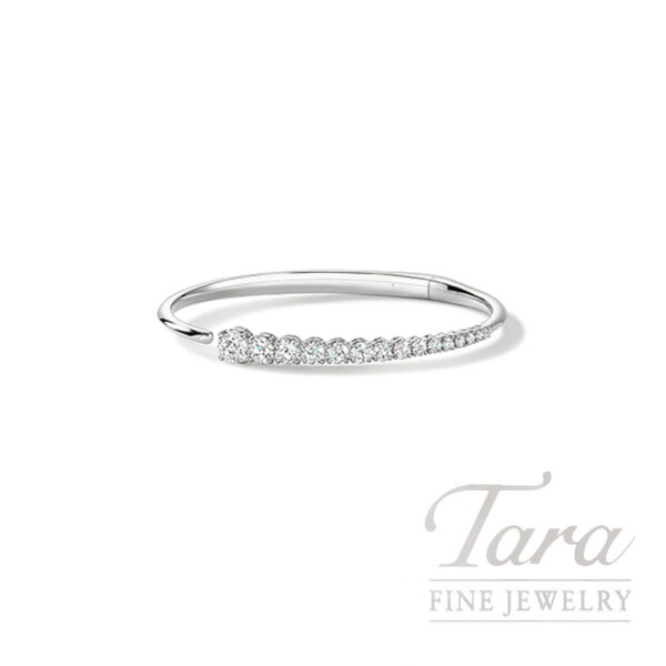 Hearts on Fire 18K White Gold Diamond Bangle 2.81TDW