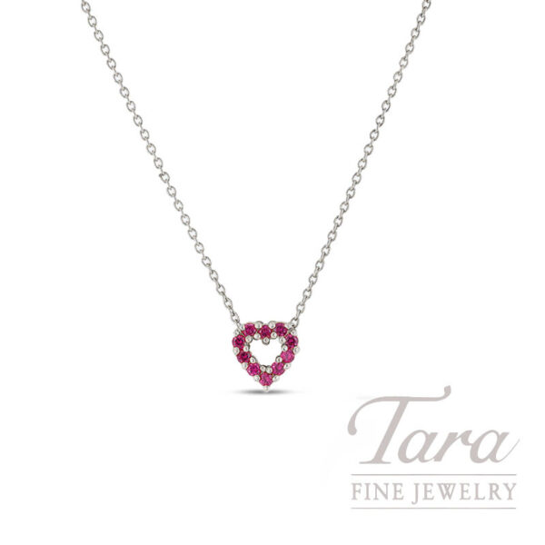 Roberto Coin 18K White Gold Ruby & Diamond Reversible Necklace, 0.10TGW, 0.10TDW