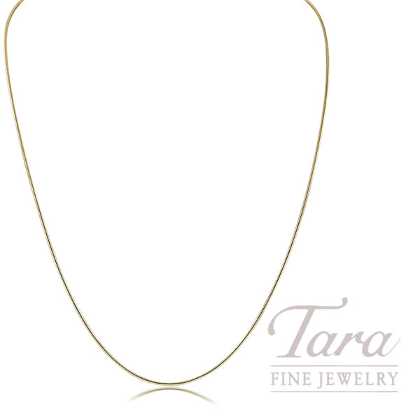 14K Yellow Gold Snake Chain 18", 1MM