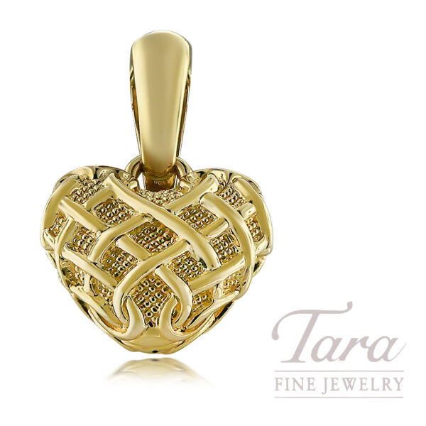 18K Yellow Gold Chimento Heart Pendant 7.5G