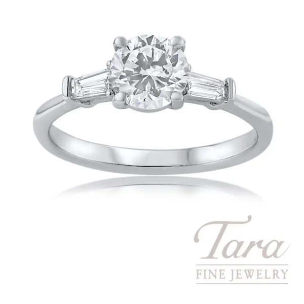 18K White Gold Diamond Ring I-VS, 1.30TDW 3.0G