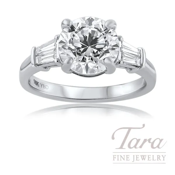18K White Gold Diamond Ring 3.4TDW, 5.04G