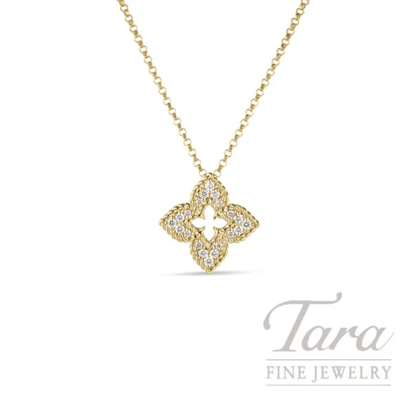 Roberto Coin 18K Yellow Gold Diamond Venetian Princess Necklace, 0.15TDW.