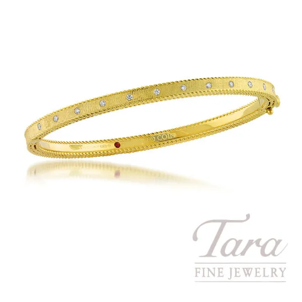 Roberto Coin 18K Yellow Gold Diamond Princess Bangle 0.17TDW