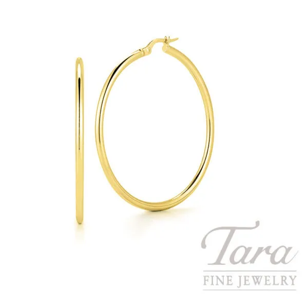 Roberto Coin 18K Yellow Gold Classic Hoop Earrings, 35MM 3.1G