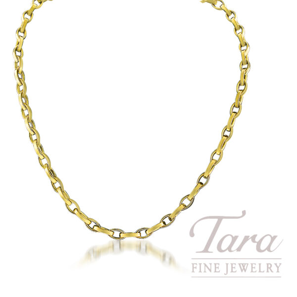 Roberto Coin 18K Yellow Gold Almond Link Necklace, 22" Chain