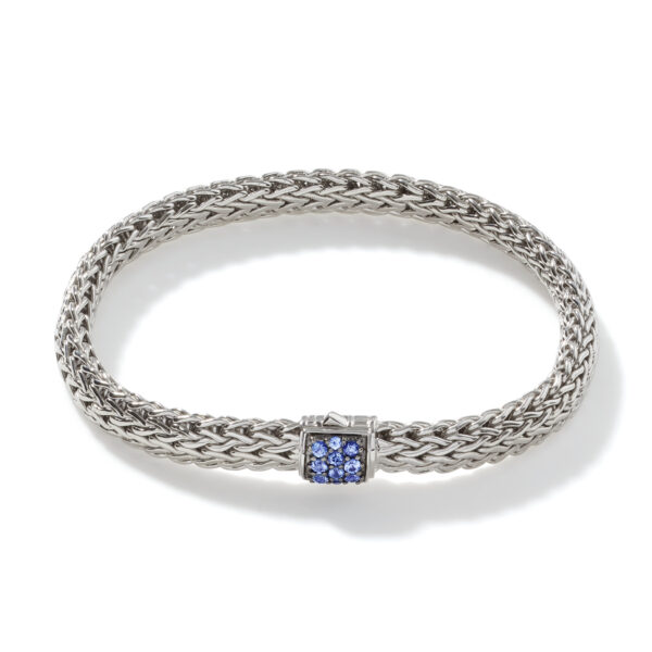 John Hardy Icon Bracelet, Sterling Silver, Gemstones, 6.5MM