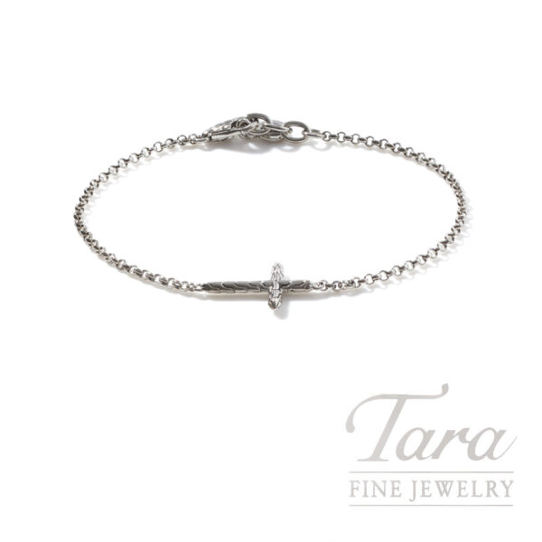 John Hardy Essentials Cross Bracelet, Sterling Silver