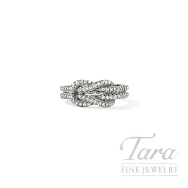 John Hardy Love Knot Ring, Sterling Silver, Diamonds