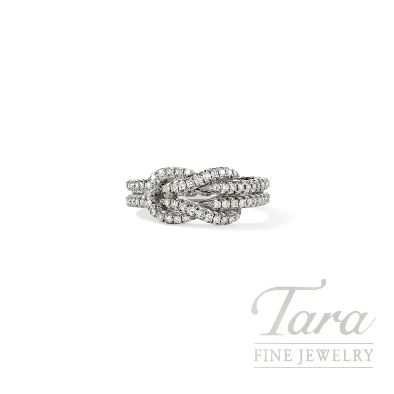 John Hardy Love Knot Ring, Sterling Silver, Diamonds