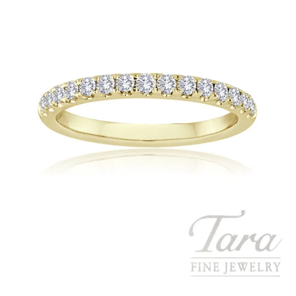 18K Yellow Gold Diamond Band, 0.70TDW