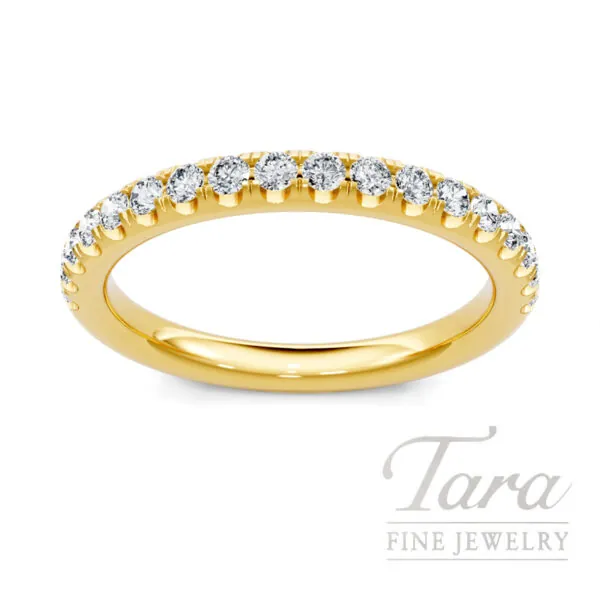 18K Yellow Gold Diamond Band, 0.33TDW