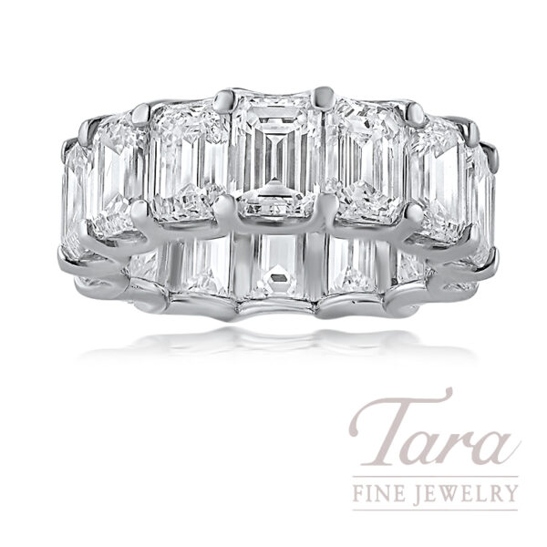 Platinum Diamond GIA Certified Eternity Band 14.46TDW