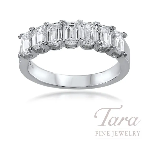 Platinum 7 Stone Diamond Band 2.20TDW, 6.9G