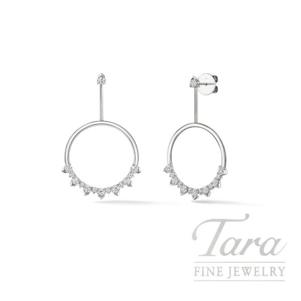 Hearts on Fire 18K White Gold Aerial Sunrise Diamond Earrings 2.02TDW