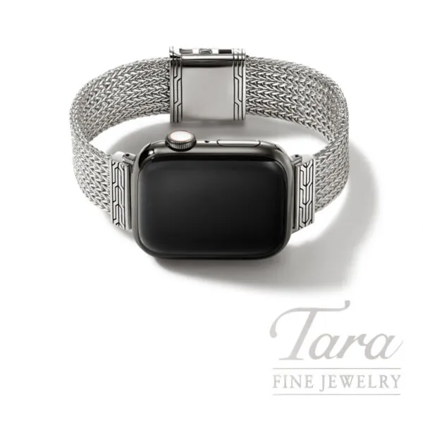 John Hardy, Smart Watch Strap, Silver, 18MM