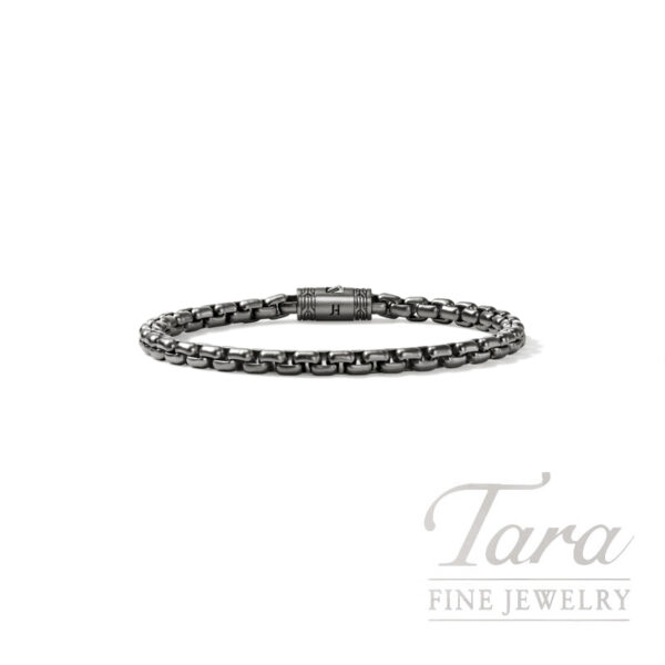 John Hardy Box Chain Bracelet, Dark Silver, 4.8MM