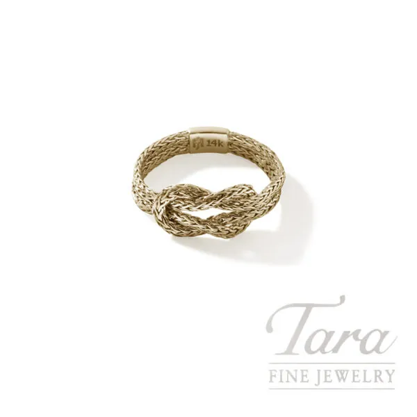 John Hardy Love Knot Ring, Gold, 3.6MM