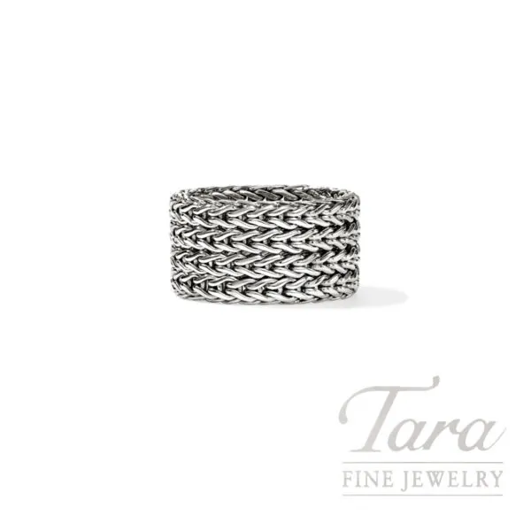 John Hardy Rata Chain Band Ring, Sterling Silver, Wide