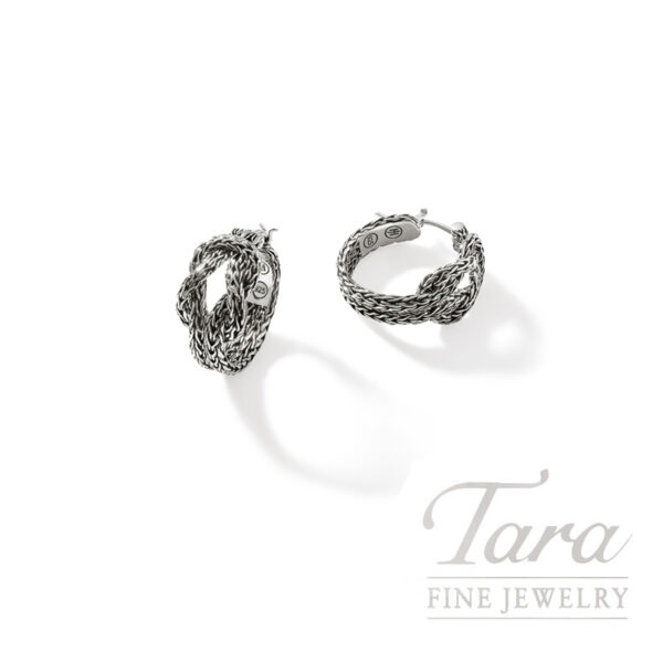 John Hardy Love Knot Hoop Earring, Sterling Silver, 20MM