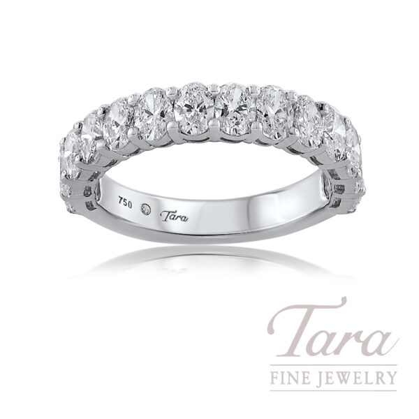 18K White Gold 14 Stone Diamond Band 2.08TDW, 4.1G