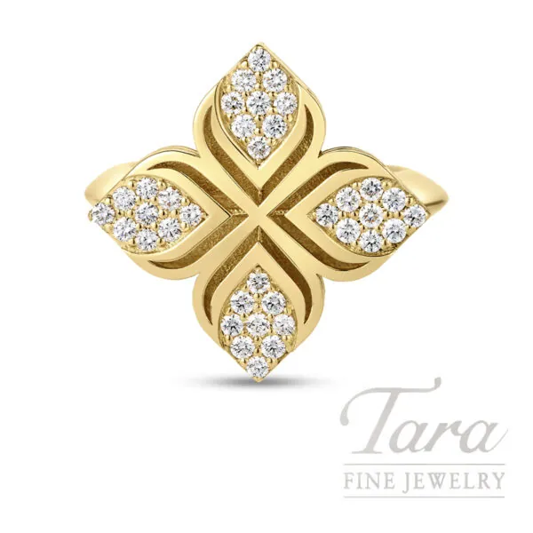 Roberto Coin 18K Yellow Gold Diamond Arabesque Ring