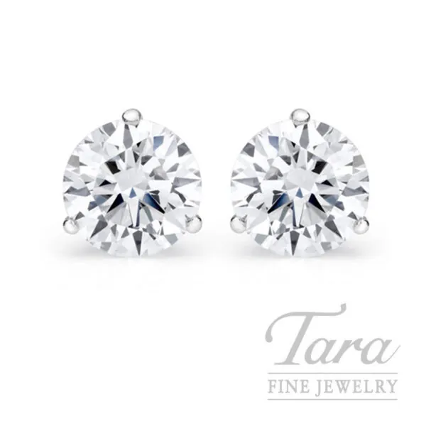 3.03CT. GIA Diamond Stud Earrings, J-VVS2
