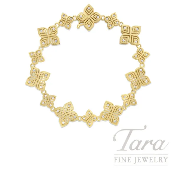 Roberto Coin 18K Yellow Gold Diamond Arabesque Bracelet