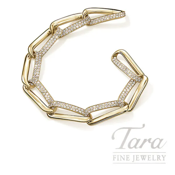 Hearts on Fire Diamond Link Bracelet 3.81TDW, 34.4G