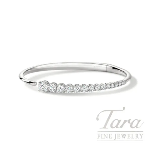 Hearts on Fire 18K White Gold Diamond Bangle 2.81TDW