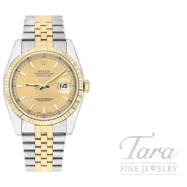 Rolex Datejust 36MM 18K Yellow Gold & 904L Stainless Steel Pre-Owned
