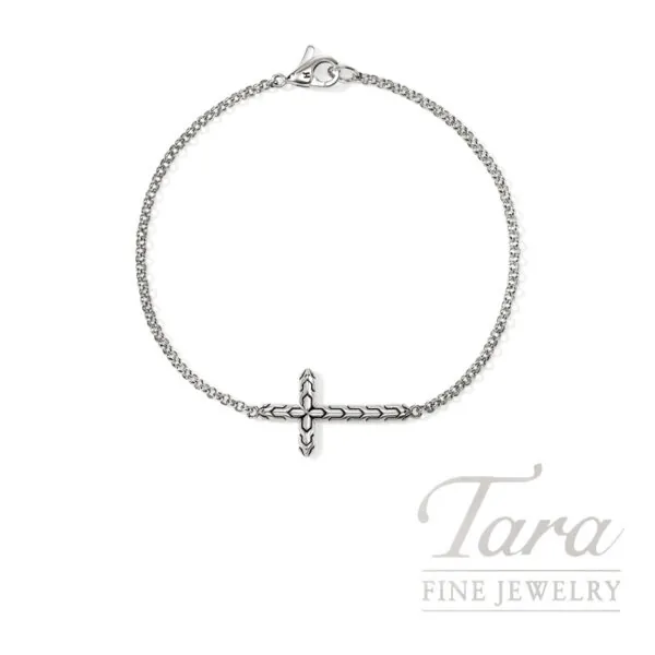 John Hardy Essentials Cross Bracelet, Sterling Silver