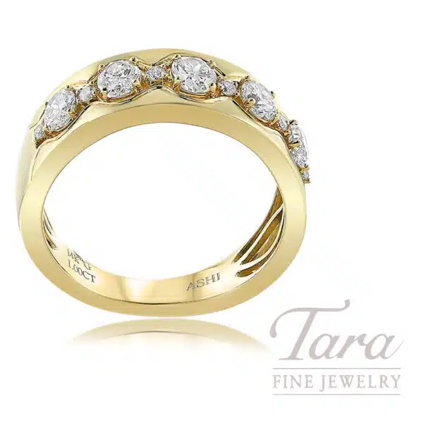 14K Yellow Gold Diamond Band 1.0TDW, 5.2G