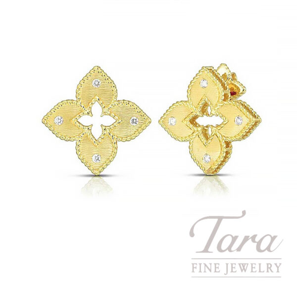 Roberto Coin 18K Yellow Gold Petite Venetian Earrings, 0.05TDW