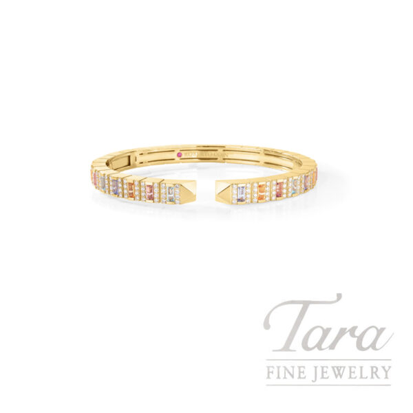 Roberto Coin 18K Yellow Gold Multi-Gemstone Diamond Bangle 24.6G