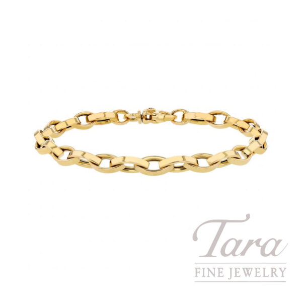 Roberto Coin 18K Yellow Gold Almond Link Bracelet, 7.8G