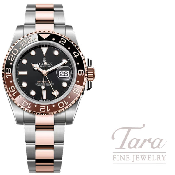 Rolex GMT-Master II 40MM 18K Everose Gold & 904L Stainless Steel Pre-Owned Never Worn Timepiece