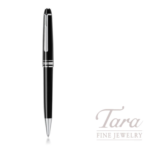 Montblanc Meisterstück Classique Platinum Coated Black Ballpoint Pen 164