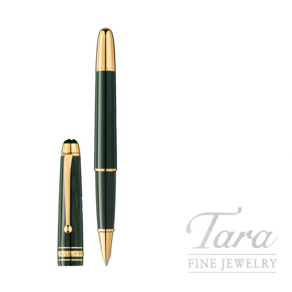 Montblanc Meisterstück Origin Gold-Coated Green Rollerball Pen 163