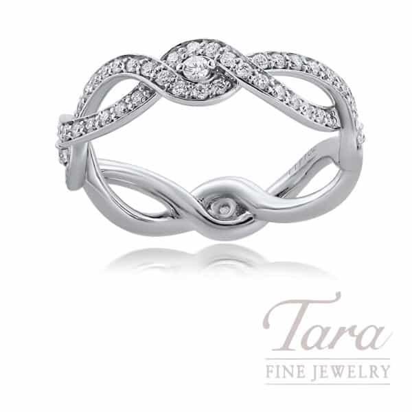Verragio 18K White Gold Diamond Muse Ring 0.75TDW
